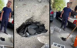 آقای شهردار این روش مدیریت در برابر ریزش زمین در شهر نیست / اقدامات غیرتخصصی و عجیب در شمال تهران! + فیلم